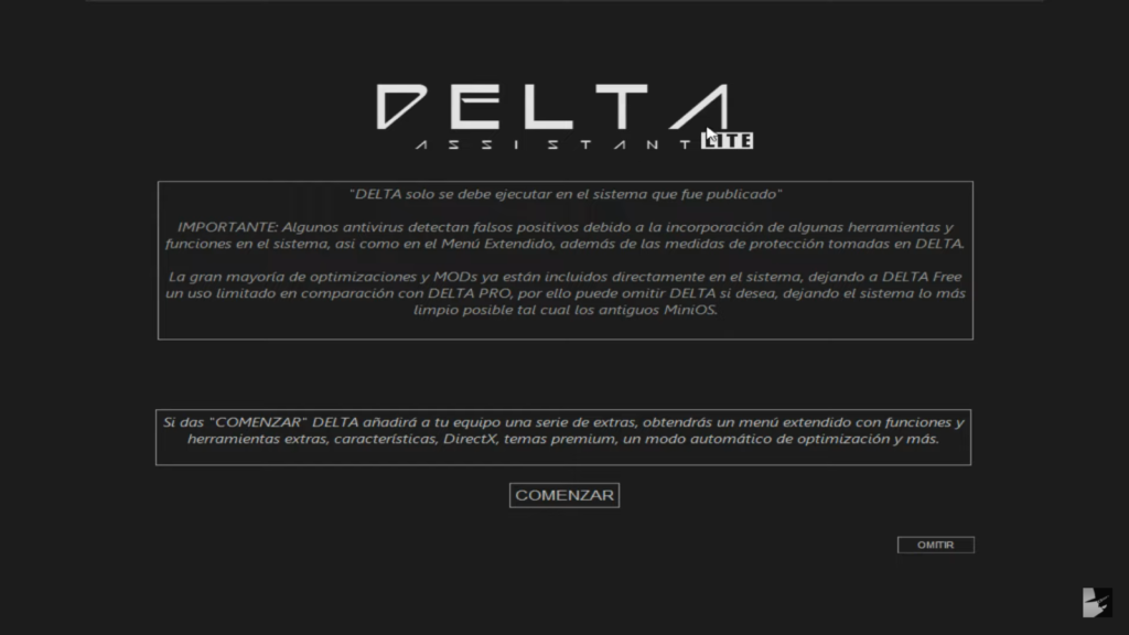 Opción de personalización de Delta